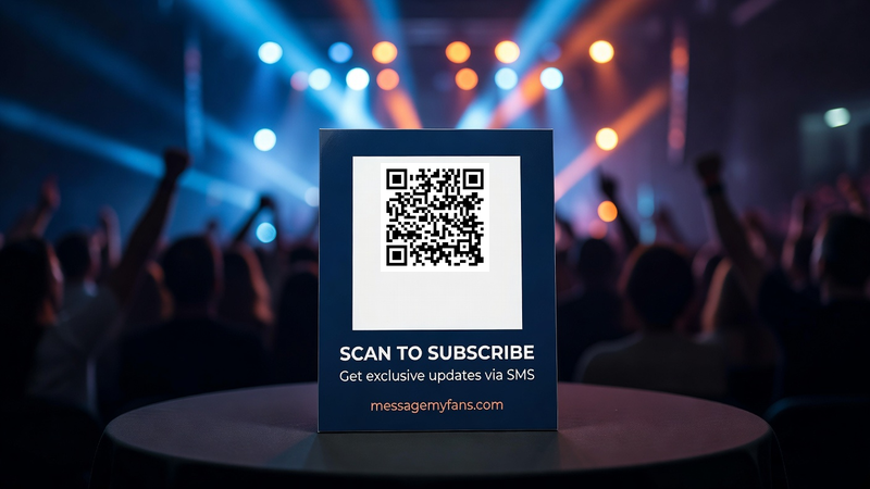QR code for SMS opt-in on printed material